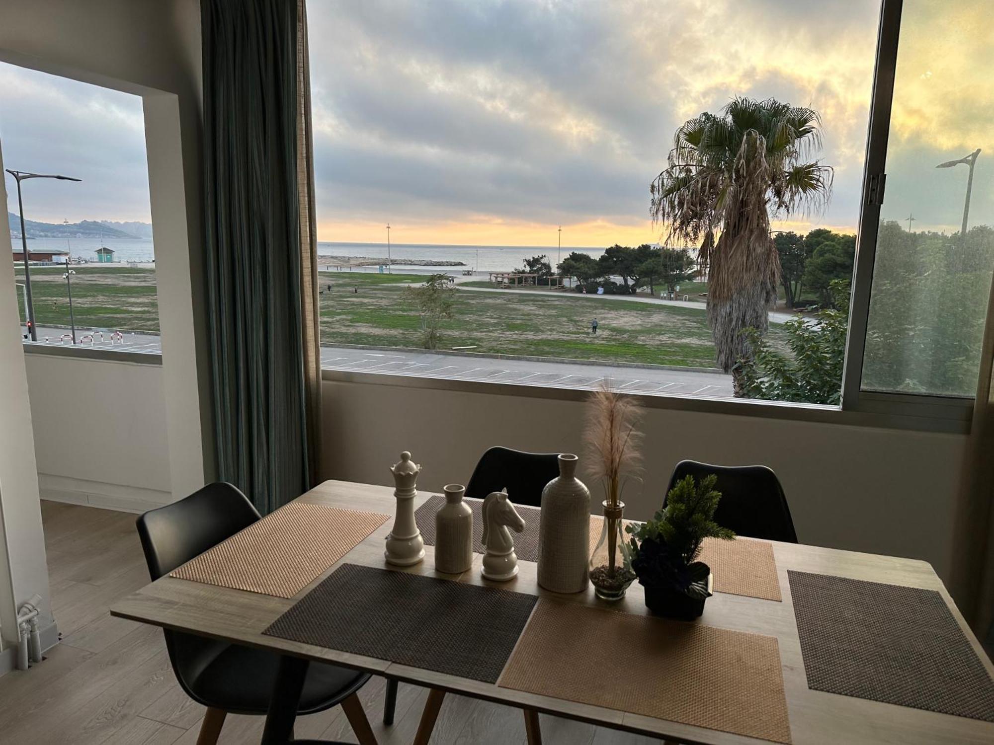 Appart T3 Vue Mer En Face Des Jo Marseille Bagian luar foto